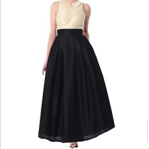 Peter Pan Collar Colorblock Dupioni Dress